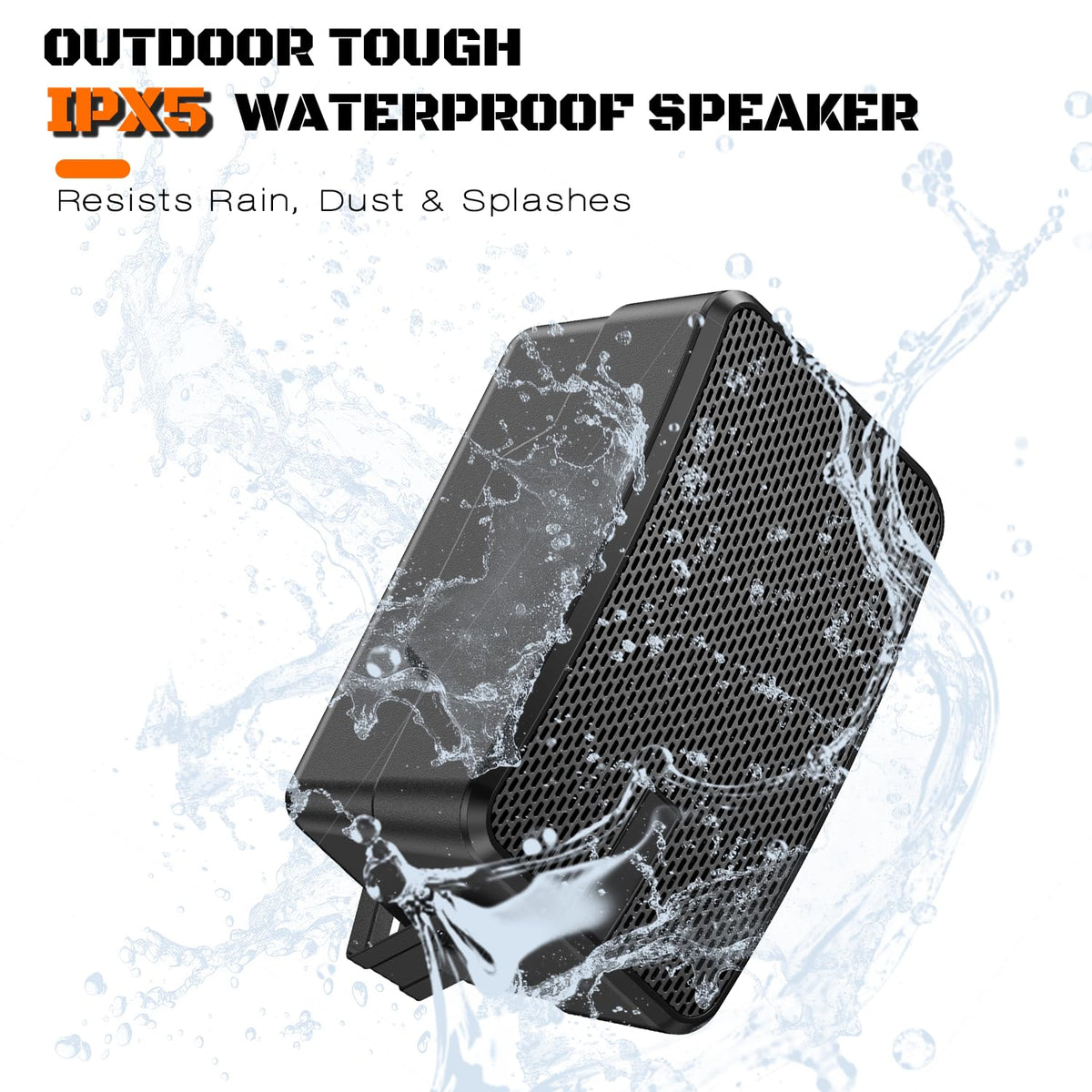 ZYUWM IPX5 waterproof design stands up to rain and sun