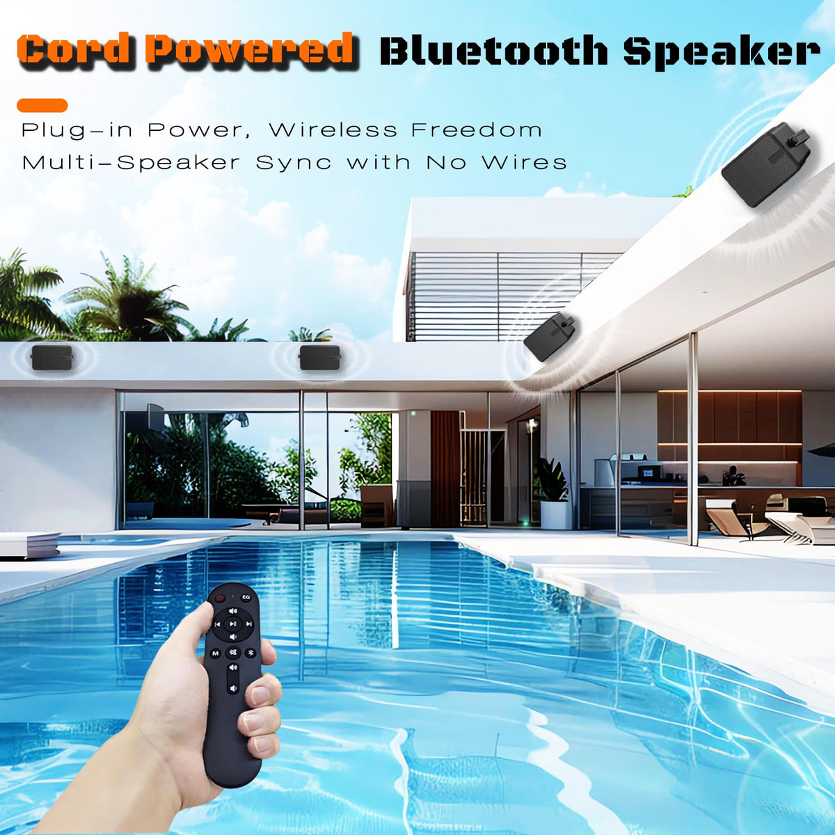 ZYUWM outdoor speaker wall-mount side view for discreet installation