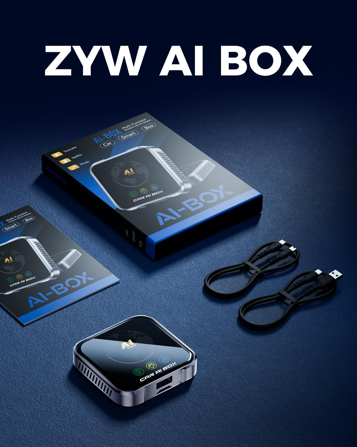 ZYW Magic AI Box plug-and-play interface simplifies switching apps on the road.