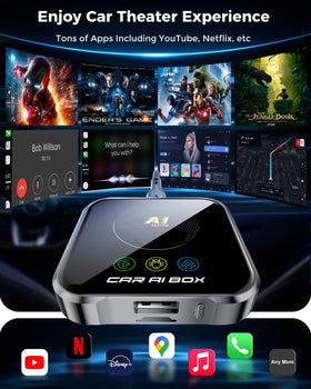 ZYW Magic AI Box wireless CarPlay interface in action