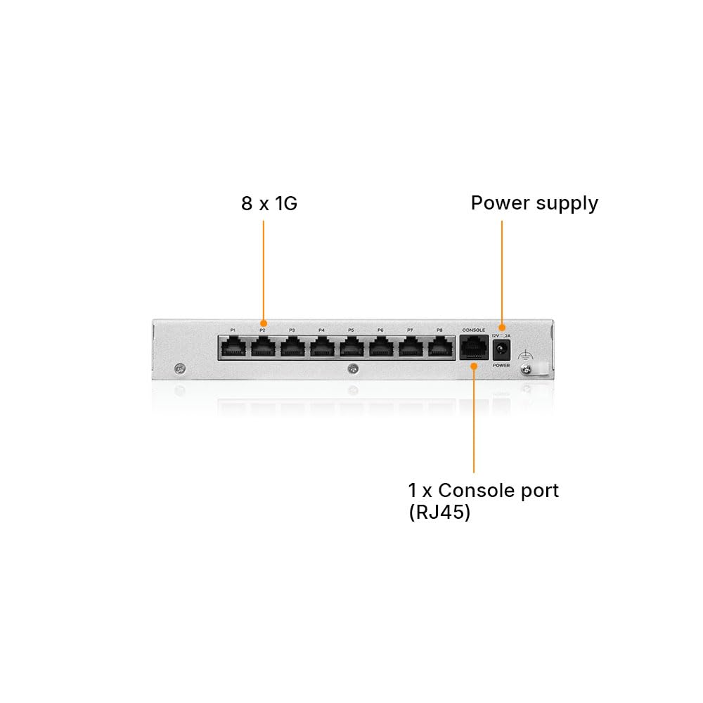 ZYXEL USGFLEX100H compact, fanless design for quiet office environments.