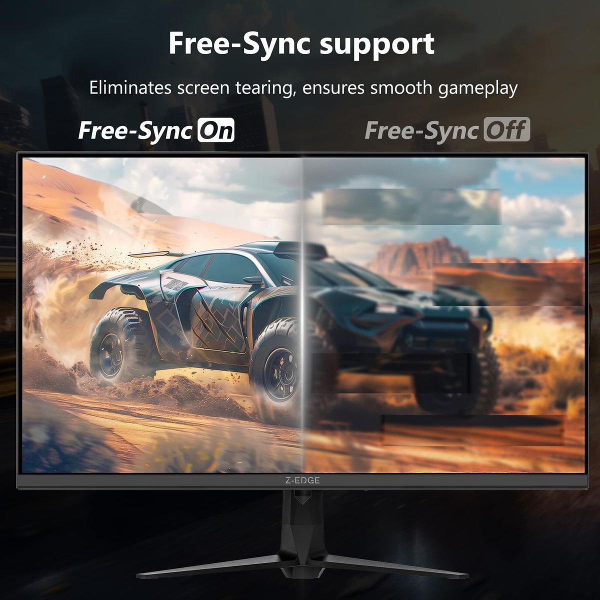 Flicker-free and low blue light features on Z Z-EDGE G274K for comfort