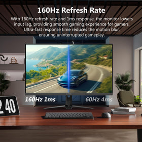 Frameless design of Z Z-EDGE G274K emphasizing distraction-free viewing