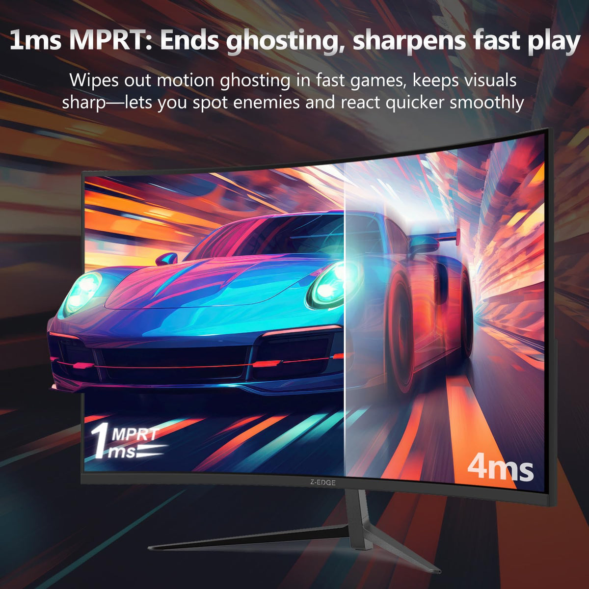 Z Z-EDGE UG24 200Hz refresh enables smooth motion.