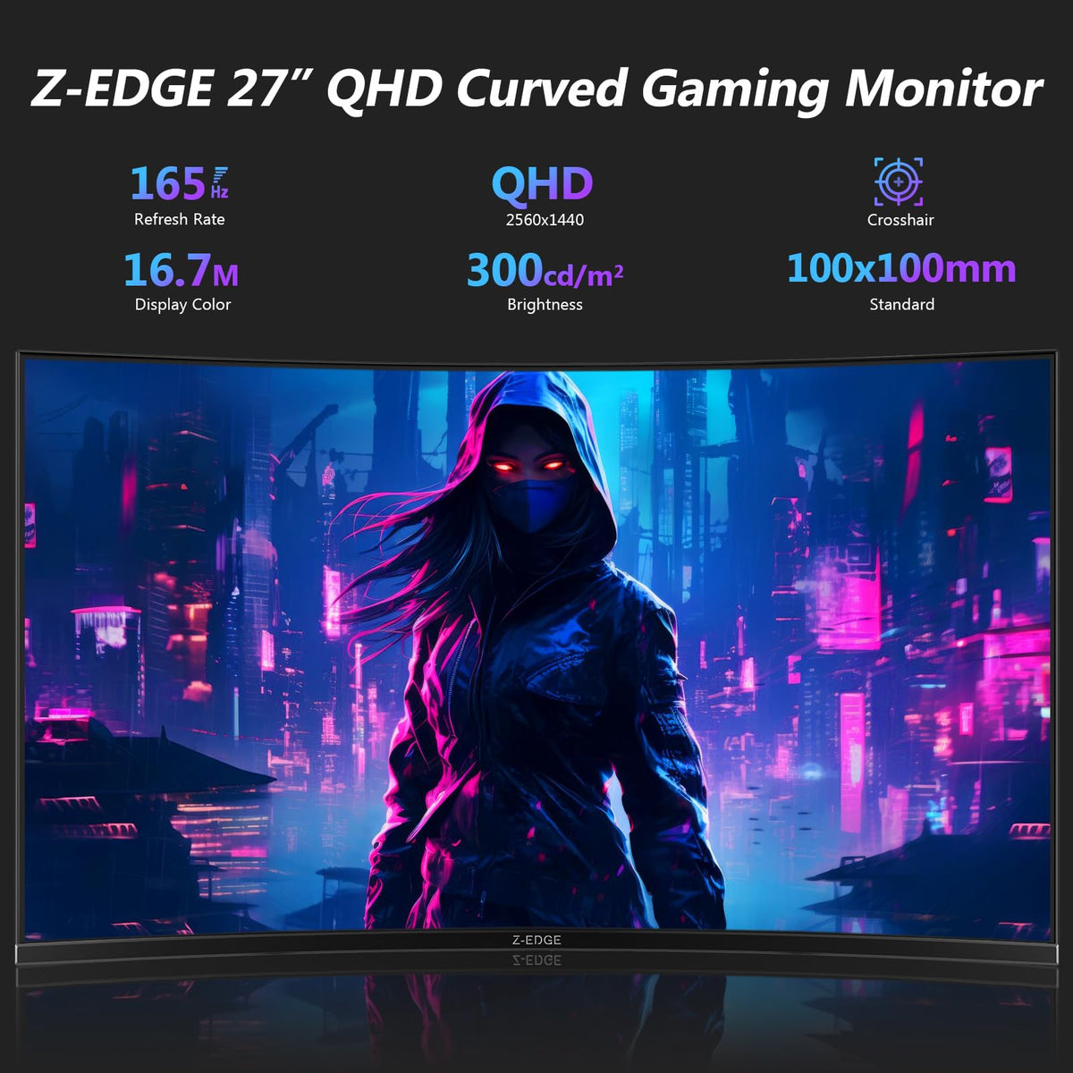 Z Z-EDGE UG27Q 2K QHD detail renders crisp in-game visuals.