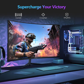 Z Z-EDGE UG27Q 1500R curved screen enhances immersive movie and game scenes.