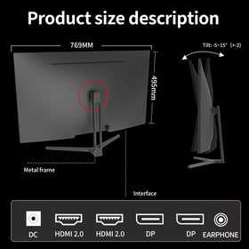 ZZA 178-degree viewing angle monitor for wide-angle collaboration.
