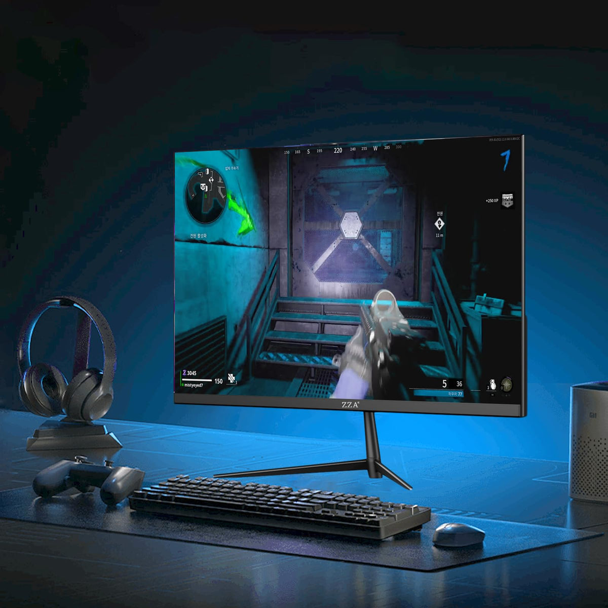 ZZA 25-inch monitor wall-mount ready with VESA compatibility