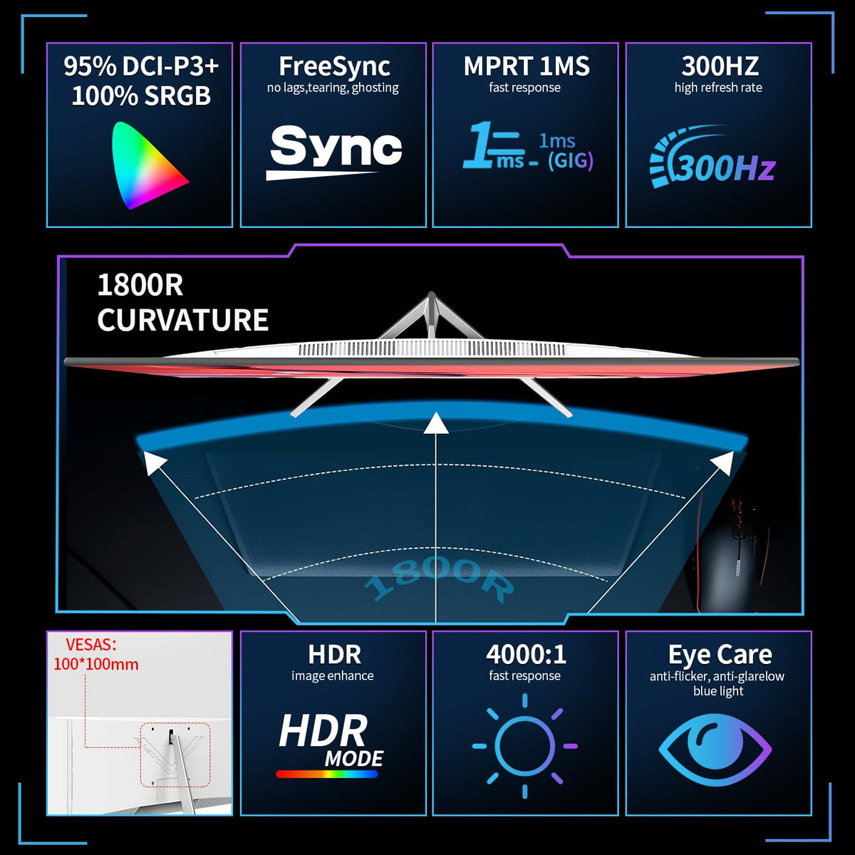 ZZA 1800R curve emphasizes immersive field of view and content depth.