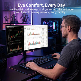 ZZA 27-inch curved gaming monitor 144Hz refresh for smooth gameplay