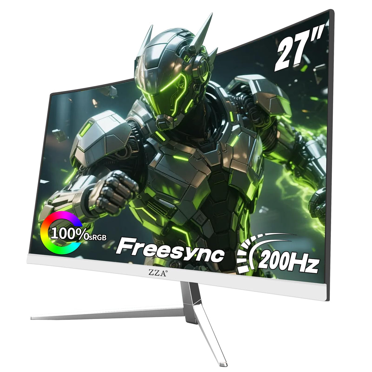 ZZA 27-inch curved monitor 1800R curve enhances comfort during long sessions