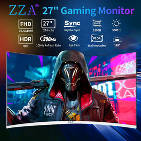 ZZA 27-inch curved monitor ultra-thin bezel aids edge-to-edge viewing