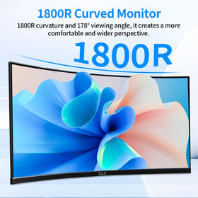 ZZA VA panel monitor with vivid color depth for clearer details in photos and videos.