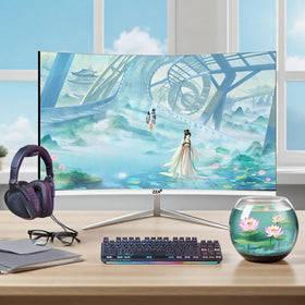 ZZA 27-inch white gaming monitor contrast-4000-1 for deep colors