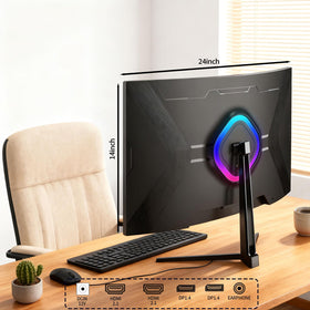 ZZA 27-inch 4K monitor with tilt adjustment for comfortable viewing