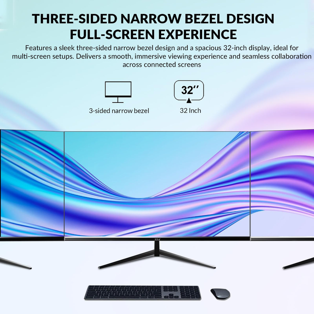 AMD FreeSync on ZZA monitor ensures smooth motion for casual gaming.