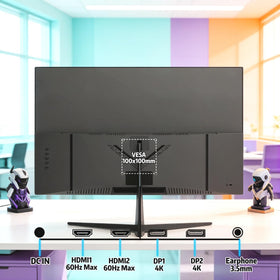 ZZA 32-inch 4K monitor with HDMI and DP for versatile connections.