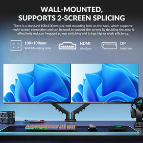 IPS panel on ZZA 32-inch monitor delivers vibrant colors and sharp images.