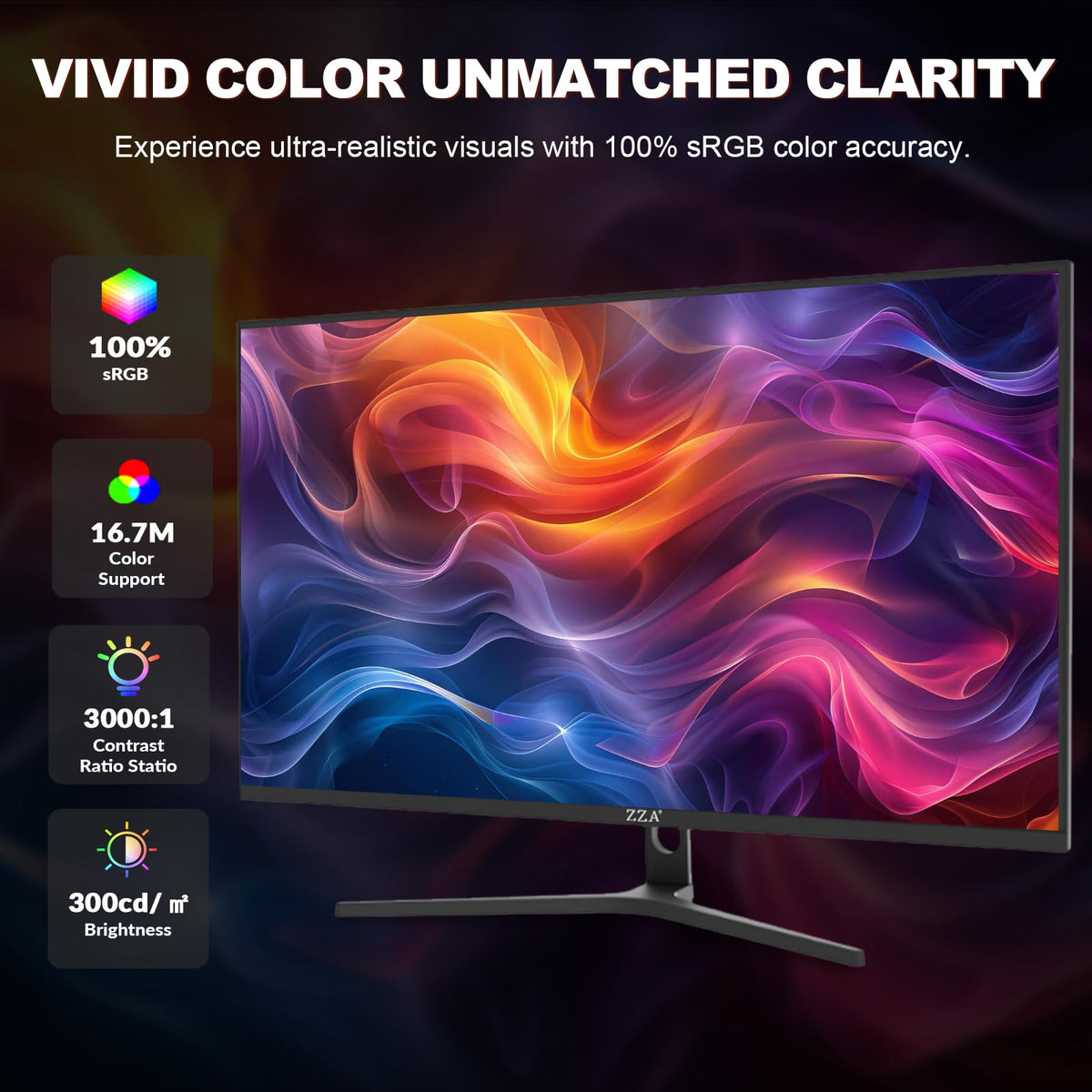 Adaptive Sync and 60Hz provide smooth casual gaming and video playback.