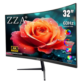 ZZA 32-inch immersive display offers sharp detail for work and entertainment.