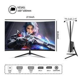 ZZA 32-inch monitor provides smooth gaming with 60Hz and FreeSync.