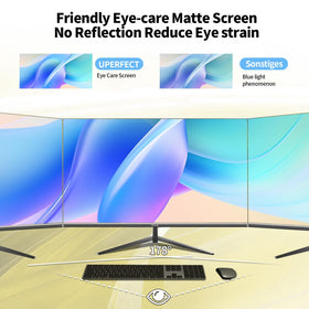 ZZA 32-inch monitor with VESA compatibility enables flexible mounting options.