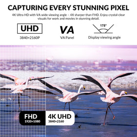 ZZA 32-inch 4K curved monitor side view highlighting slim profile and bezel.