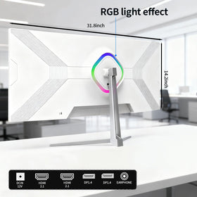 ZZA 34-inch monitor displays smooth gameplay at 180Hz for fast action.