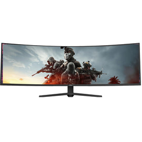 ZZA 49 curved gaming monitor 120% sRGB delivers vibrant colors.