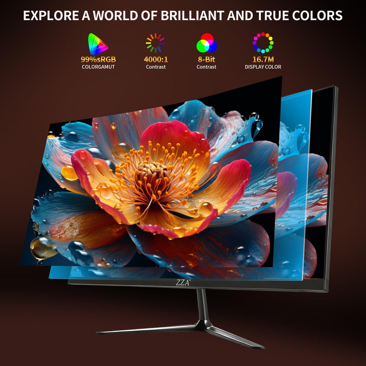 ZZA monitor with AMD FreeSync reduces tearing for fluid play