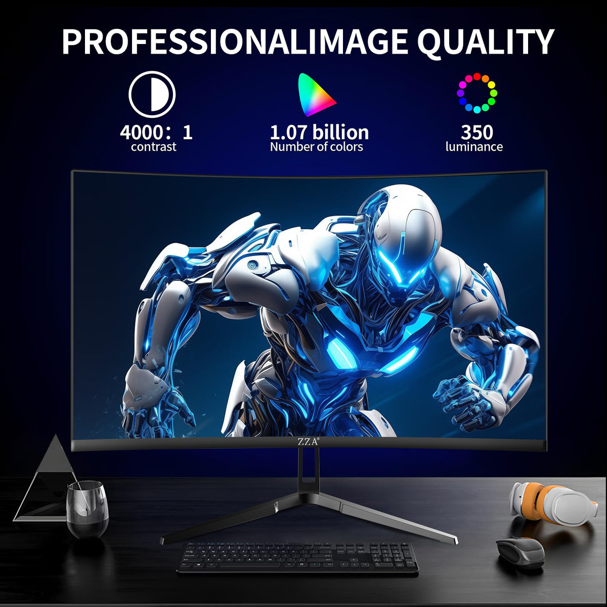 ZZA AMD FreeSync compatibility reduces tearing during esports