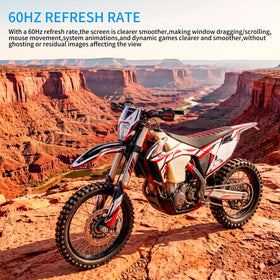 ZZA FreeSync 60Hz display for smooth gaming and videos.