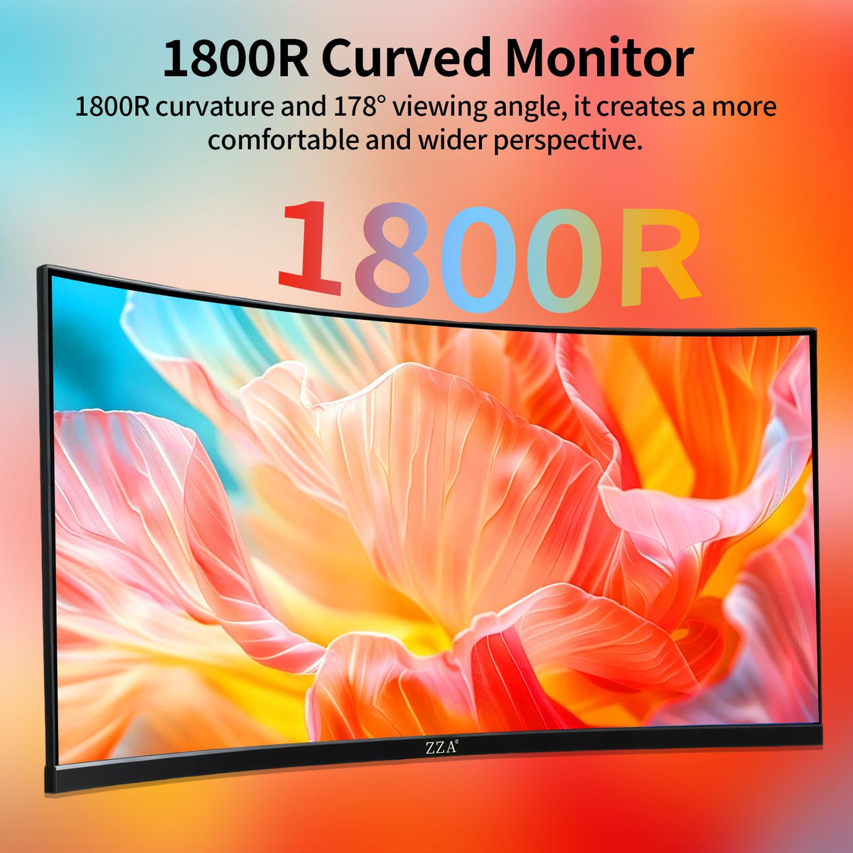 ZZA tilt adjustable monitor supports comfortable viewing during long sessions