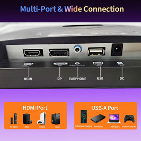 ZZA wall mount ready design saves desk space with easy VESA compatibility