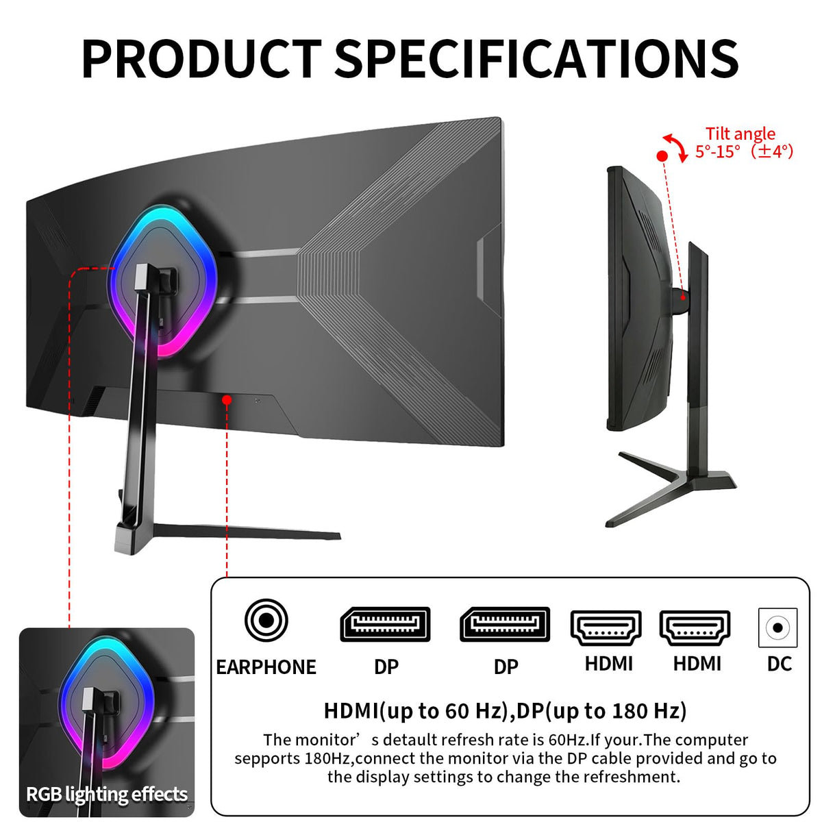 ZZA UltraWide curved monitor ergonomic stand enables comfortable long sessions