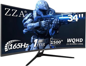 ZZA UltraWide curved monitor VESA compatibility supports flexible mounting options