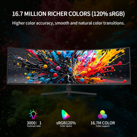 ZZA Ultrawide monitor highlights up to 165Hz for smooth action scenes