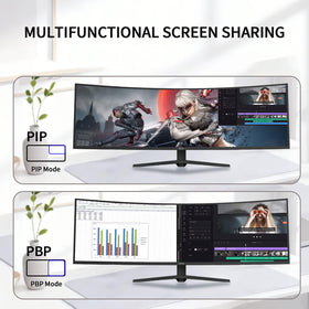 ZZA Ultrawide monitor with 5120×1440 DQHD resolution for sharp detail