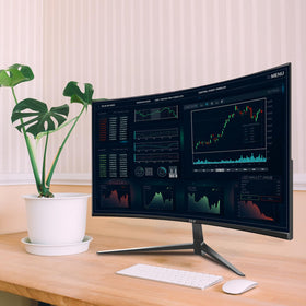 ZZA VESA-mountable design simplifies desk setup and mounting.