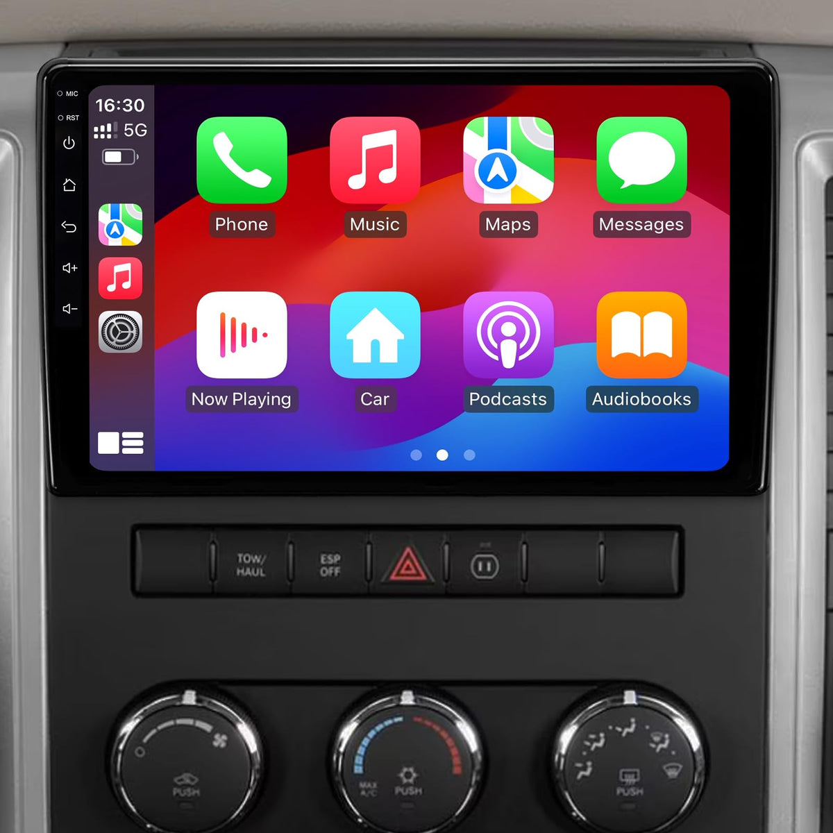 ZZH Android 13 head unit for Dodge Ram 2009-2012 with high‑res touchscreen