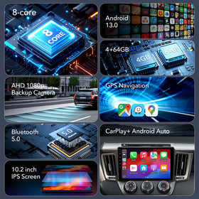 ZZH RAV4 1280x800 QLED display delivers vivid colors and sharp details.