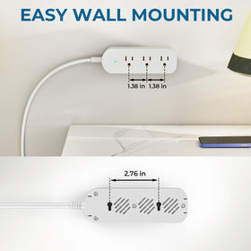ZZJ outdoor power strip with a 5 ft cord for flexible placement.