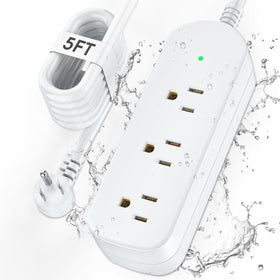 ZZJ outdoor power strip IPX6 weatherproof for reliable outdoor use.
