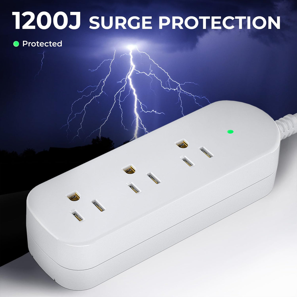 ZZJ outdoor power strip wall-mount design saves space on decks.