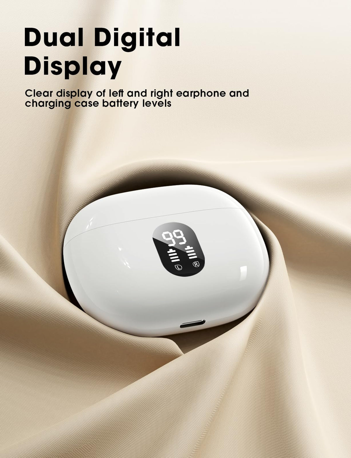 ZZU provides up to 48 hours total playtime with LED battery indicator.
