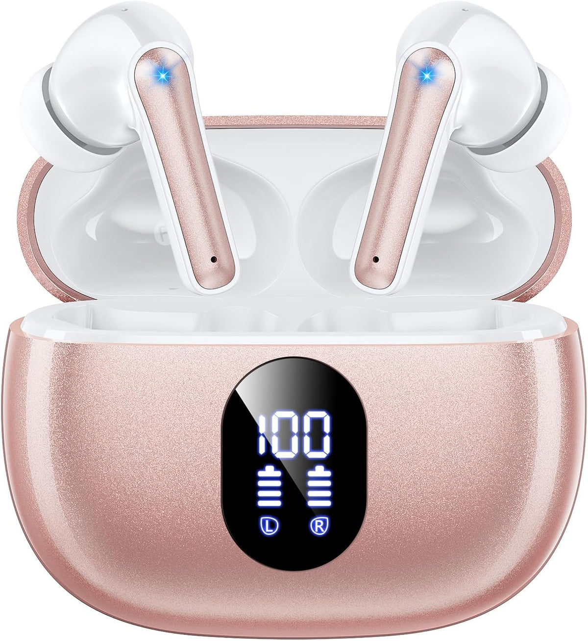 ZZU Wireless Earbuds with deep bass for immersive music and clear hands-free calls during workouts