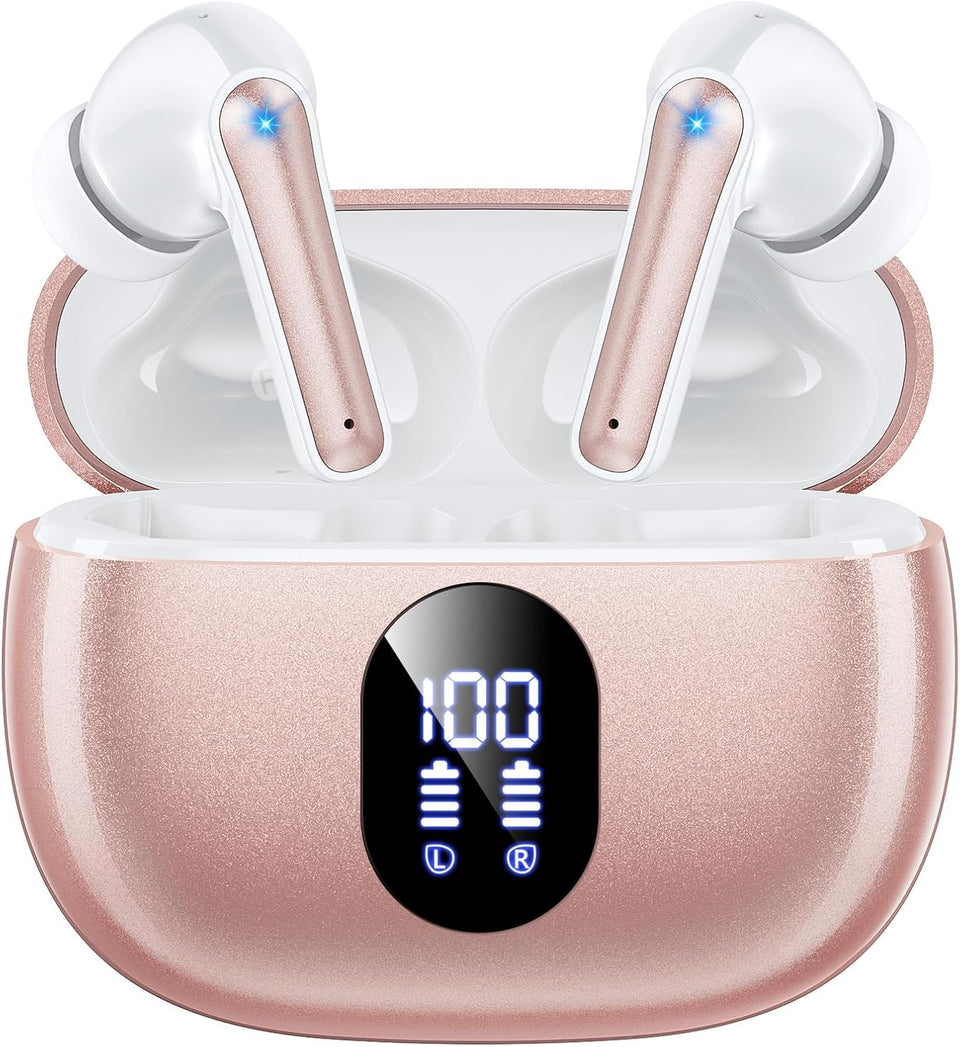 ZZU Wireless Earbuds with deep bass for immersive music and clear hands-free calls during workouts